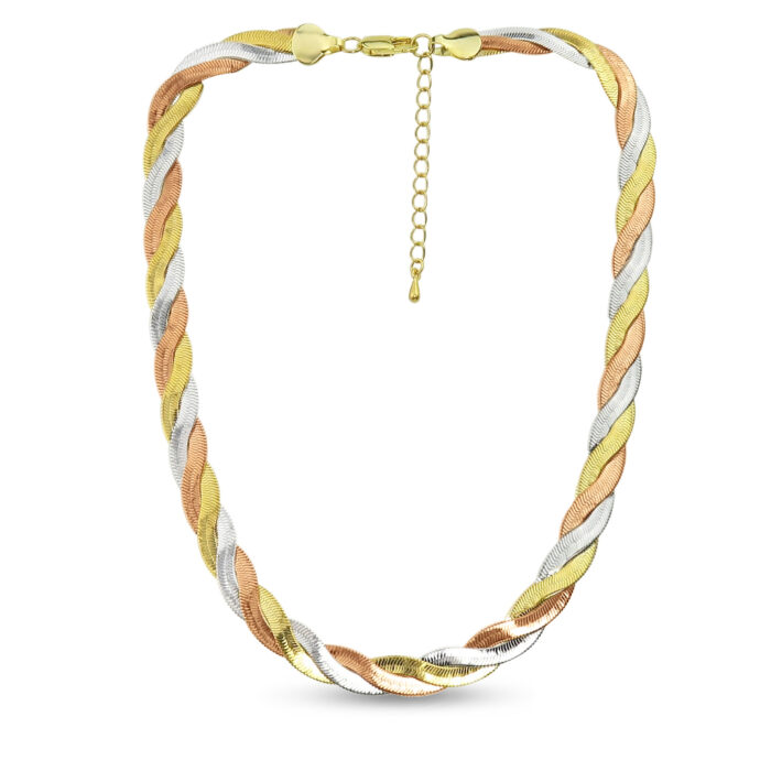 3 Row Braided Necklace