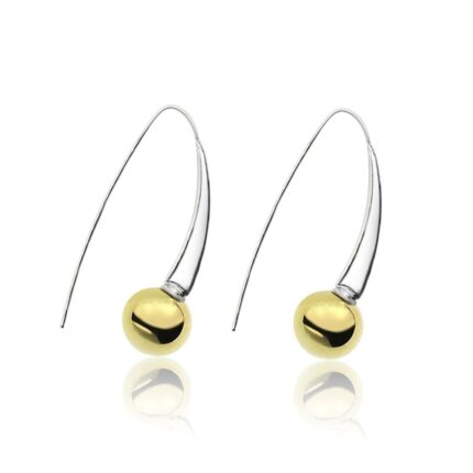 Yellow Gold Spanish Earrings 2 tone