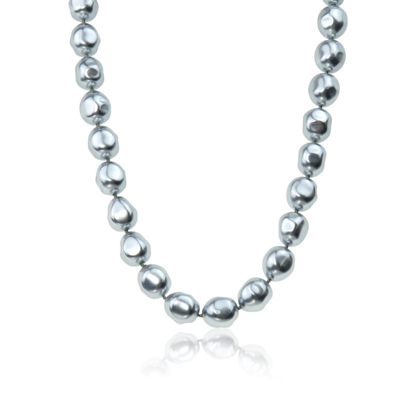 Grey Baroque Pearl Necklace