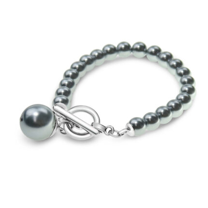 Grey Pearl Fob Bracelet